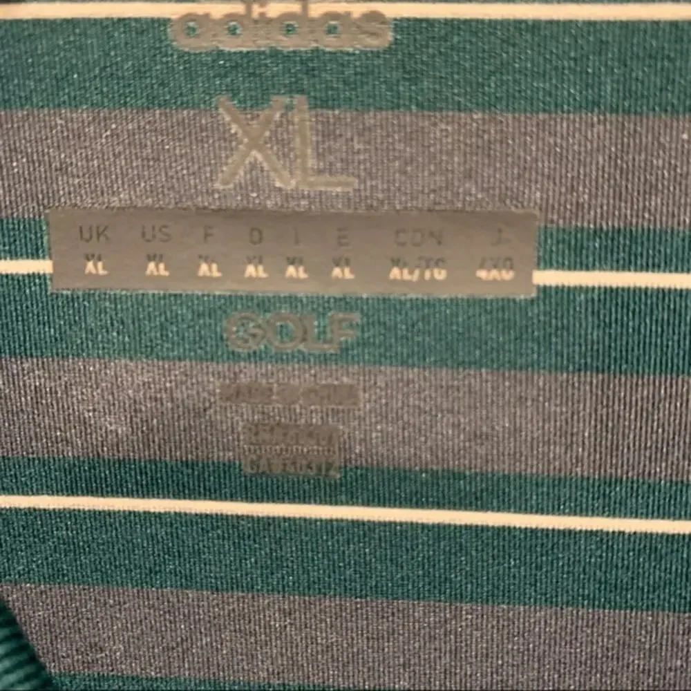 Adidas size XL 1/4 button collared‎ golf sport shirt.
